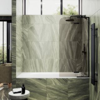 Шторка на ванну MaybahGlass MGV-657-6 69см чёрный